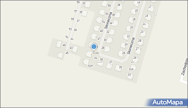 Siekierki Wielkie, Słoneczna, 43a, mapa Siekierki Wielkie