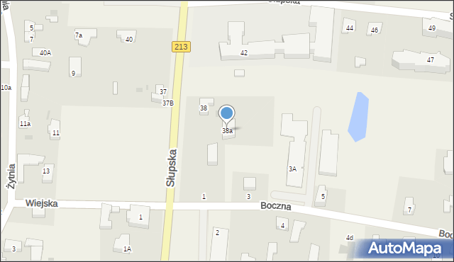 Siemianice, Słupska, 38a, mapa Siemianice