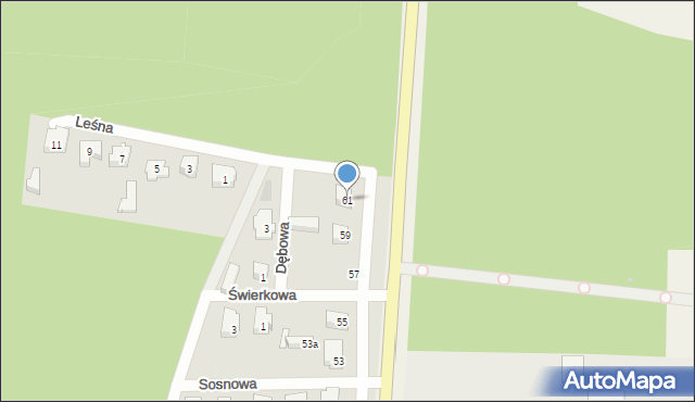 Siemianice, Słupska, 61, mapa Siemianice