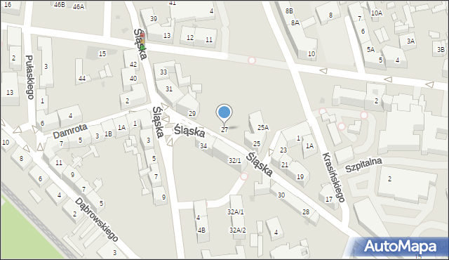 Siemianowice Śląskie, Śląska, 27, mapa Siemianowice Śląskie