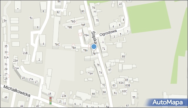 Siemianowice Śląskie, Śląska, 78, mapa Siemianowice Śląskie