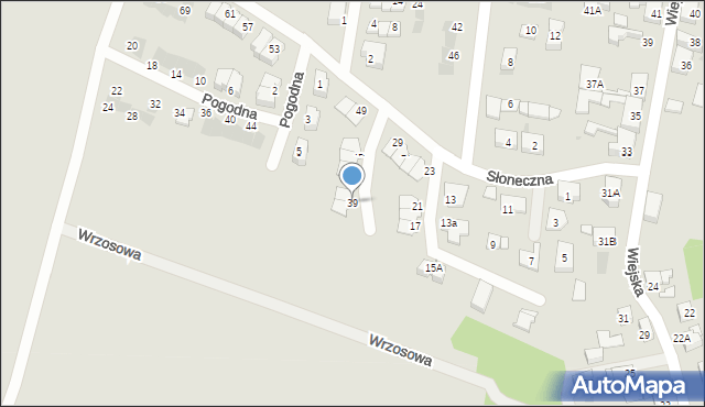 Siemianowice Śląskie, Słoneczna, 39, mapa Siemianowice Śląskie