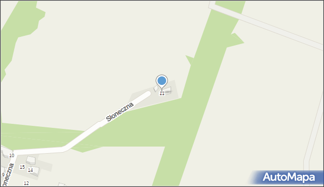 Siemonia, Słoneczna, 11, mapa Siemonia