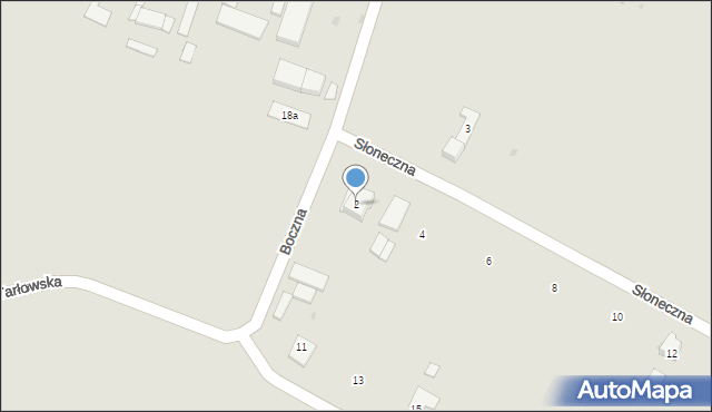 Sienno, Słoneczna, 2, mapa Sienno