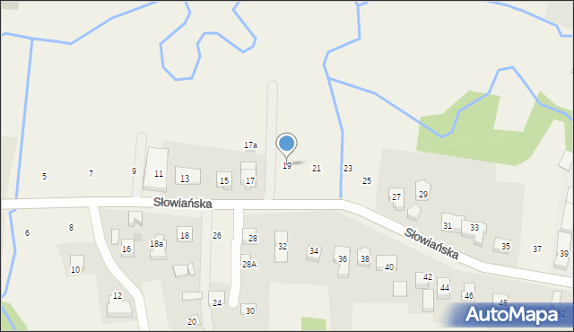 Siepraw, Słowiańska, 19, mapa Siepraw