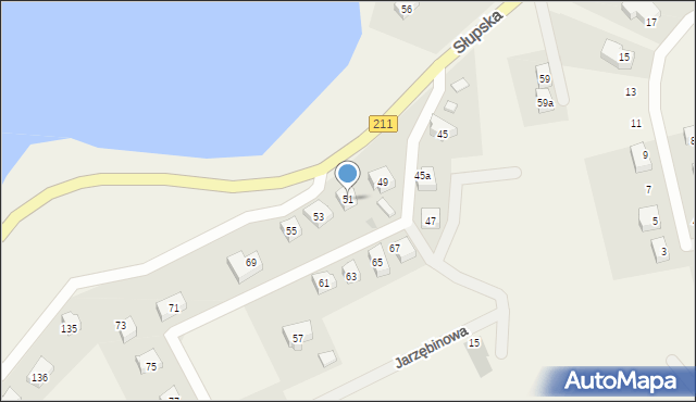 Sierakowice, Słupska, 51, mapa Sierakowice