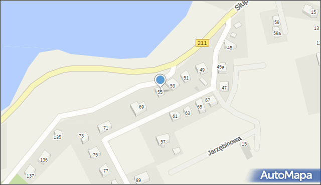Sierakowice, Słupska, 55, mapa Sierakowice