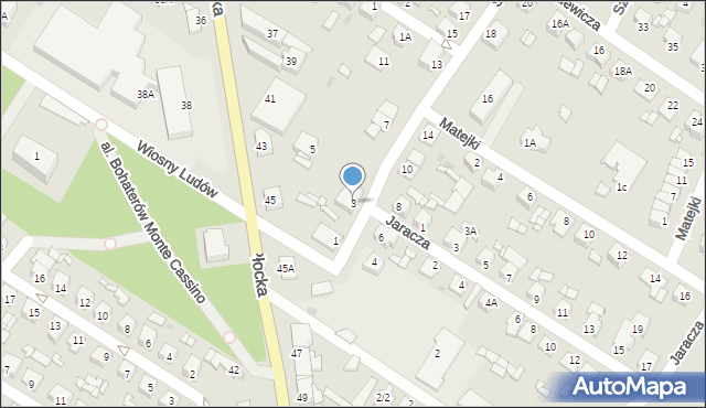 Sierpc, Słowackiego Juliusza, 3, mapa Sierpc