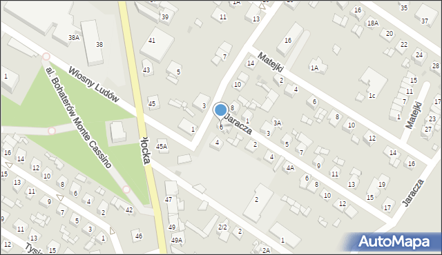 Sierpc, Słowackiego Juliusza, 6, mapa Sierpc