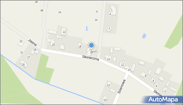 Sierzchów, Słoneczna, 16, mapa Sierzchów