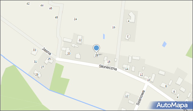 Sierzchów, Słoneczna, 18, mapa Sierzchów