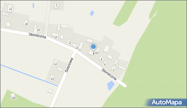 Sierzchów, Słoneczna, 8, mapa Sierzchów