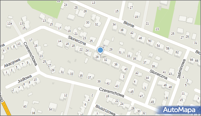 Skaryszew, Słoneczna, 30, mapa Skaryszew