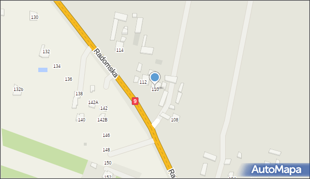 Skaryszew, Słowackiego Juliusza, 110, mapa Skaryszew