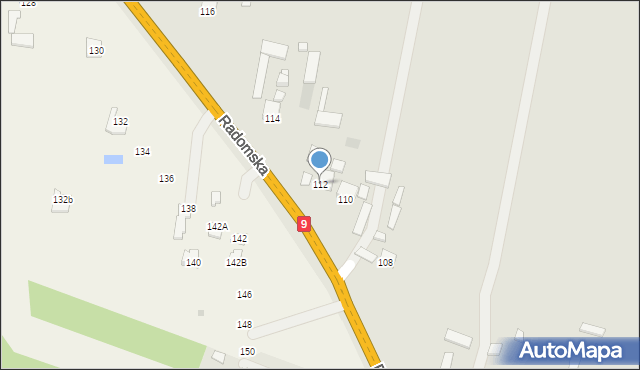 Skaryszew, Słowackiego Juliusza, 112, mapa Skaryszew