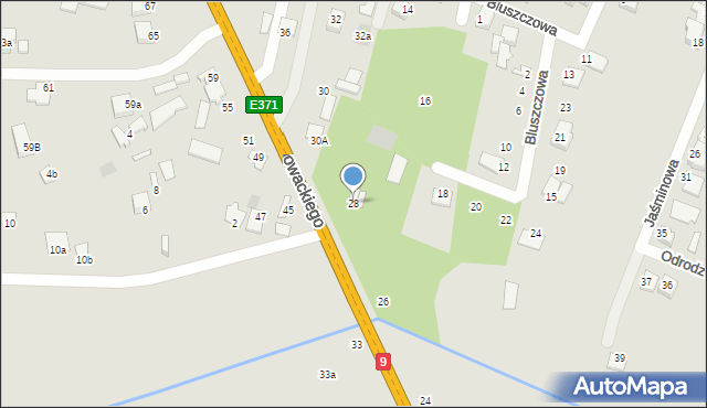 Skaryszew, Słowackiego Juliusza, 28, mapa Skaryszew