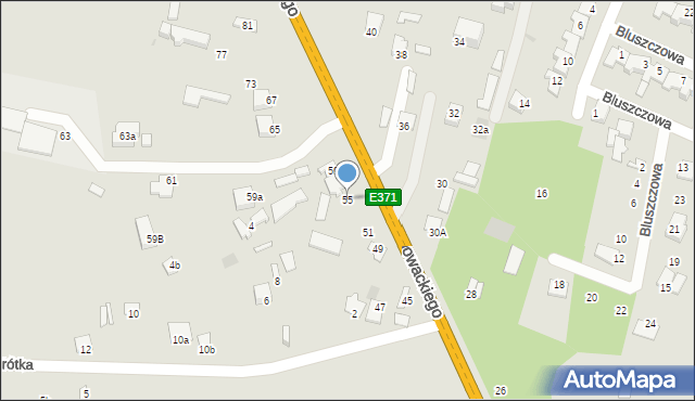 Skaryszew, Słowackiego Juliusza, 55, mapa Skaryszew