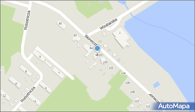 Skarżysko-Kamienna, Słoneczna, 98A, mapa Skarżysko-Kamienna