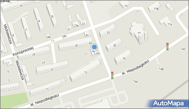 Skarżysko-Kamienna, Słowackiego Juliusza, 44a, mapa Skarżysko-Kamienna