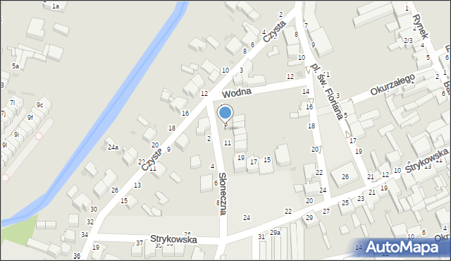 Skierniewice, Słoneczna, 7, mapa Skierniewic