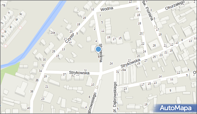 Skierniewice, Słoneczna, 8, mapa Skierniewic