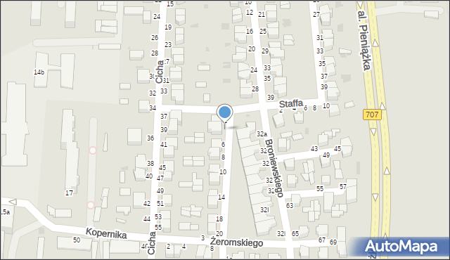 Skierniewice, Słowackiego Juliusza, 4, mapa Skierniewic