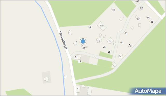 Skrzeszew, Słowackiego Juliusza, 2a, mapa Skrzeszew