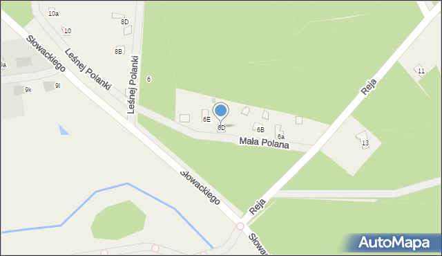 Skrzeszew, Słowackiego Juliusza, 6D, mapa Skrzeszew