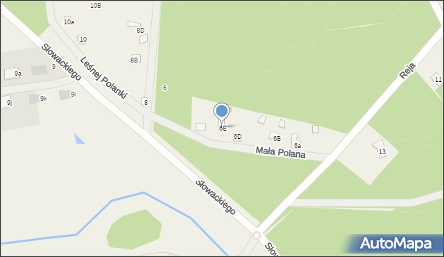 Skrzeszew, Słowackiego Juliusza, 6E, mapa Skrzeszew