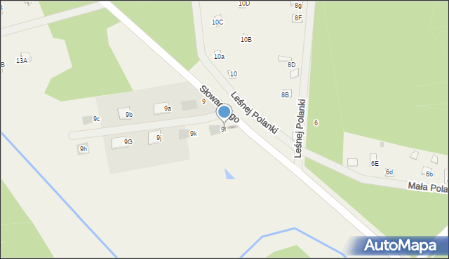 Skrzeszew, Słowackiego Juliusza, 9l, mapa Skrzeszew