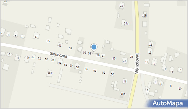 Skrzyńsko, Słoneczna, 51, mapa Skrzyńsko