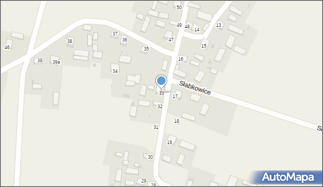 Słabkowice, Słabkowice, 33, mapa Słabkowice