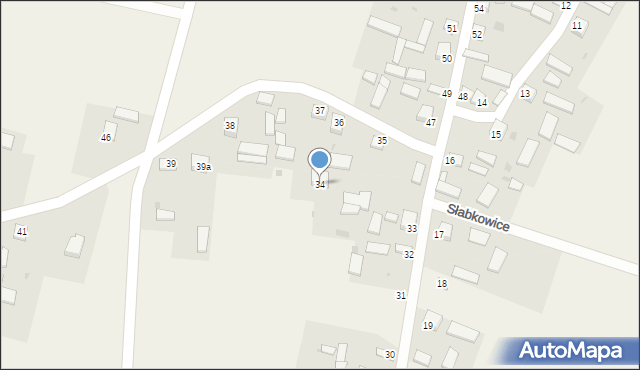 Słabkowice, Słabkowice, 34, mapa Słabkowice