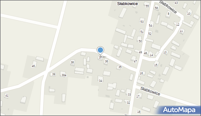 Słabkowice, Słabkowice, 37, mapa Słabkowice