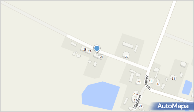 Słabocin, Słabocin, 26, mapa Słabocin