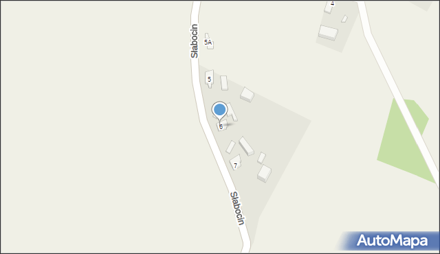 Słabocin, Słabocin, 6, mapa Słabocin