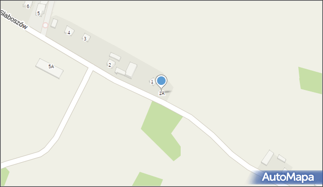 Słaboszów, Słaboszów, 1A, mapa Słaboszów