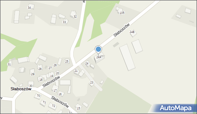 Słaboszów, Słaboszów, 24A, mapa Słaboszów
