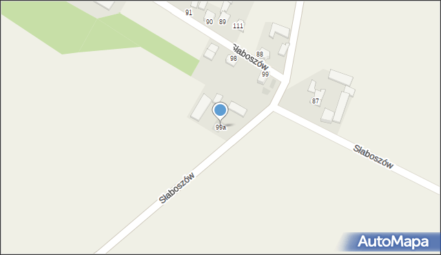 Słaboszów, Słaboszów, 99a, mapa Słaboszów