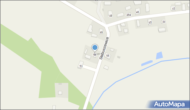 Słabuszewice, Słabuszewice, 56, mapa Słabuszewice