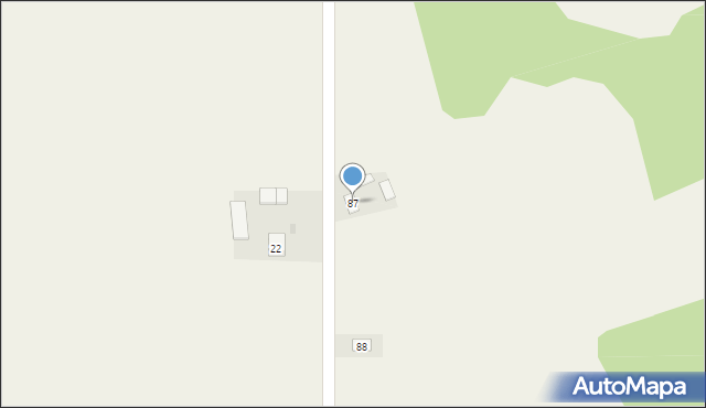 Słabuszewice, Słabuszewice, 87, mapa Słabuszewice
