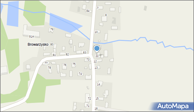 Śladków Duży, Śladków Duży, 11, mapa Śladków Duży