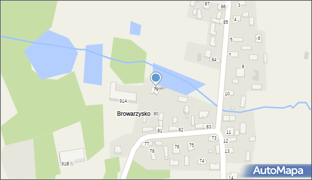 Śladków Duży, Śladków Duży, 79, mapa Śladków Duży