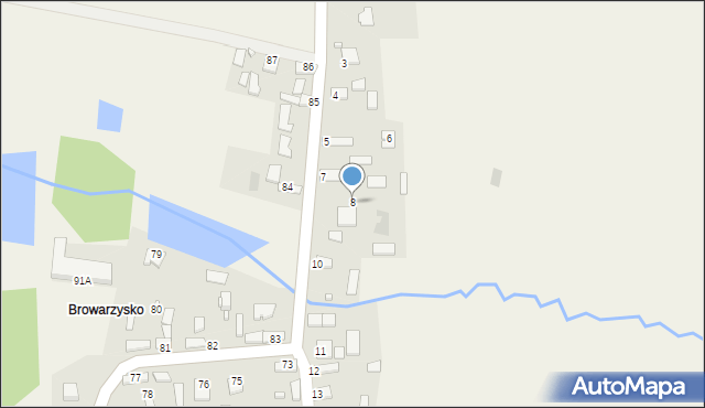 Śladków Duży, Śladków Duży, 8, mapa Śladków Duży