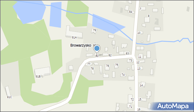 Śladków Duży, Śladków Duży, 81, mapa Śladków Duży