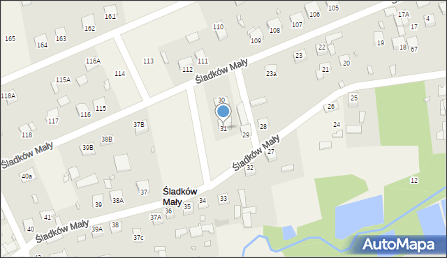 Śladków Mały, Śladków Mały, 31, mapa Śladków Mały