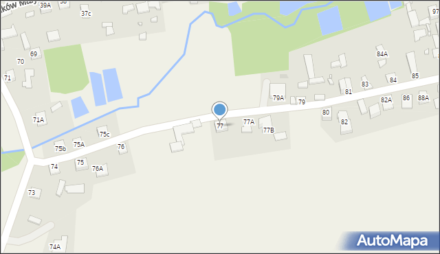 Śladków Mały, Śladków Mały, 77, mapa Śladków Mały
