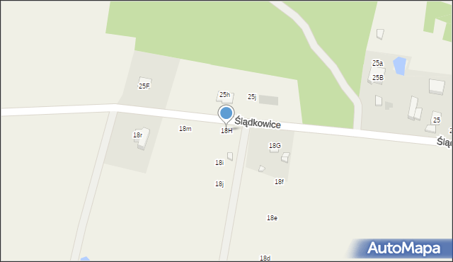Ślądkowice, Ślądkowice, 18H, mapa Ślądkowice