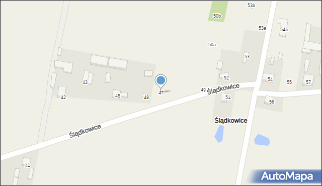 Ślądkowice, Ślądkowice, 47, mapa Ślądkowice