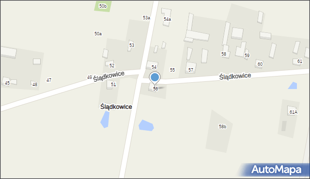 Ślądkowice, Ślądkowice, 56, mapa Ślądkowice